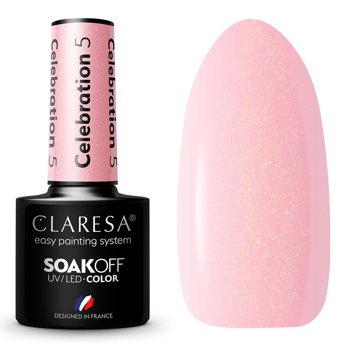 Claresa Vernis Gel UV LED 5 ml Célébration 5
