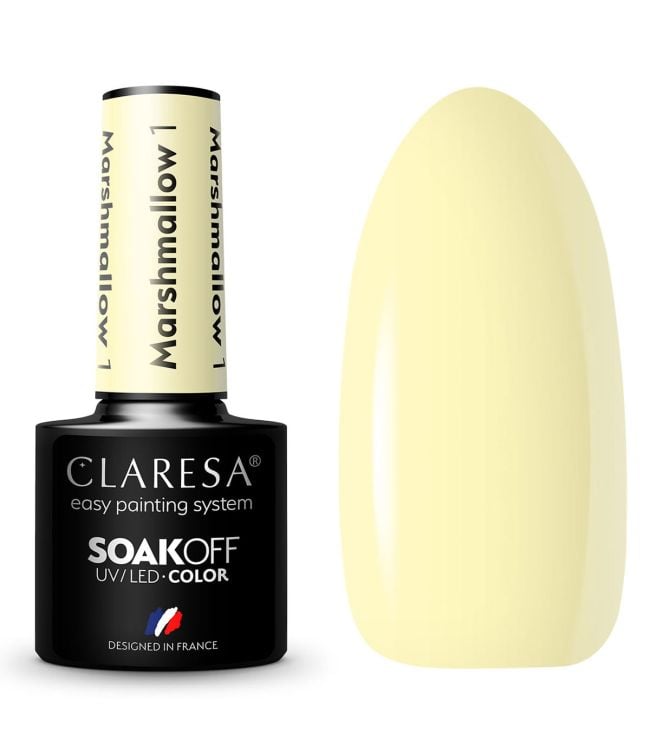 Claresa Vernis Gel UV LED 5 ml Marsh Mallow 1