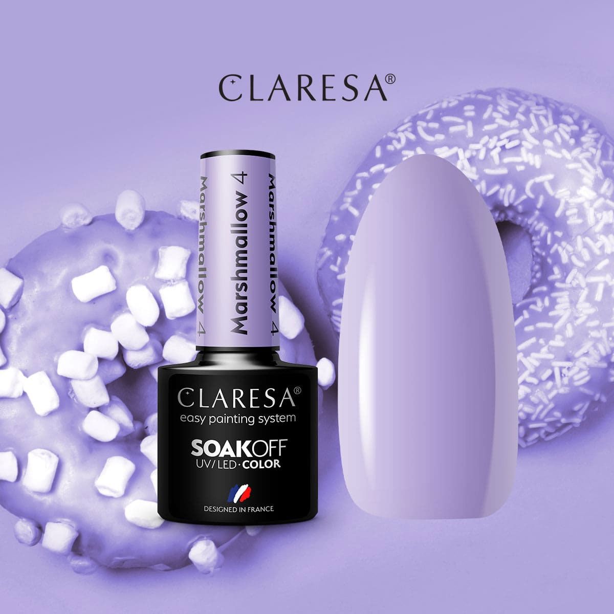 Claresa Vernis Gel UV LED 5 ml Marsh Mallow 4