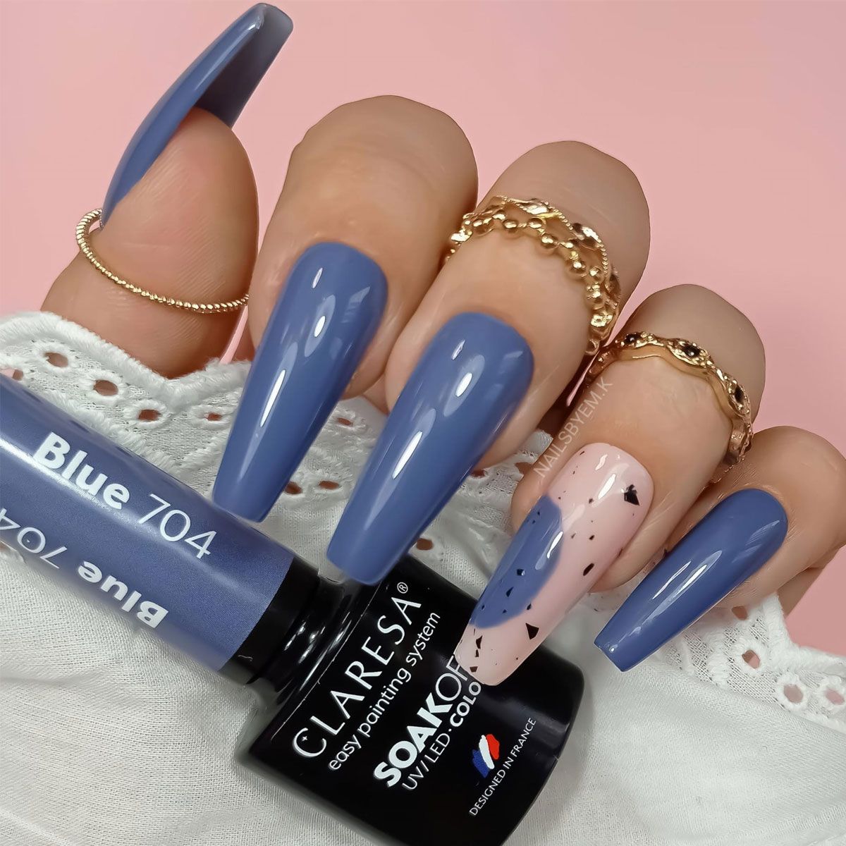 Claresa Vernis gel UV LED 5 ml Bleu 704 Forêt tranquille