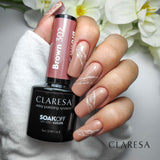 Claresa vernis gel uv led 5 ml marron 302 emmène-moi à la rivière