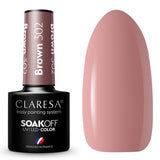 Claresa vernis gel uv led 5 ml marron 302 emmène-moi à la rivière