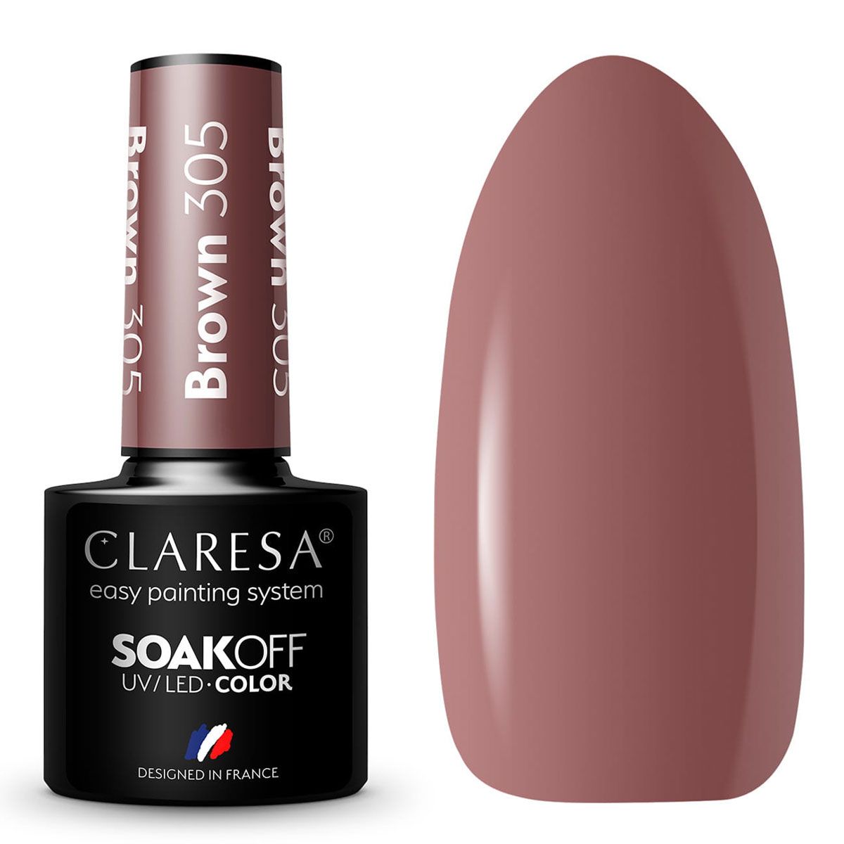 Claresa Vernis Gel UV LED 5 ml Marron 305 Look Classique