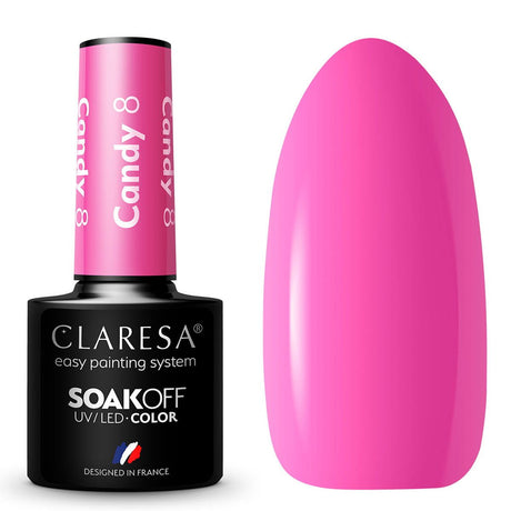 Claresa Vernis Gel UV LED 5 ml Bonbon 8