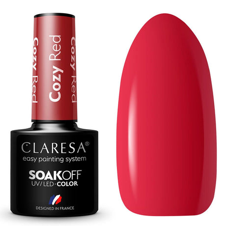 Claresa Vernis Gel UV LED 5 ml Cosy Red Warm Feelings