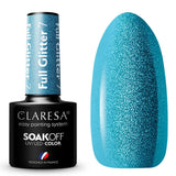 Claresa Vernis gel UV LED 5 ml Full Glitter 7 Bleu