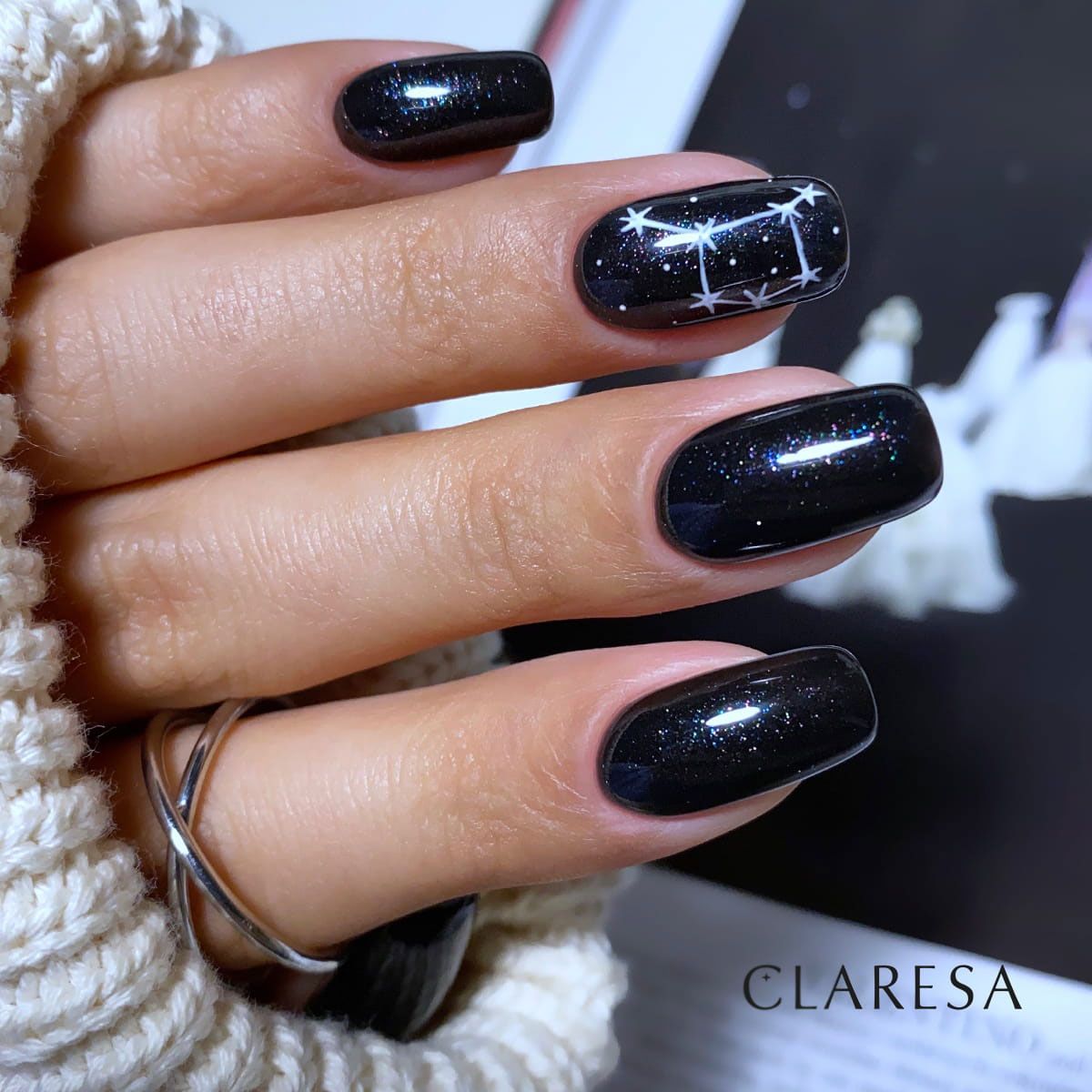 Claresa Vernis Gel UV LED 5 ml Noir Galaxie