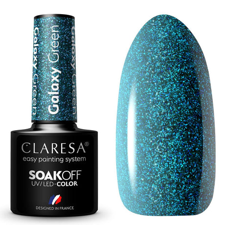 Claresa Vernis gel UV LED 5 ml vert galaxie