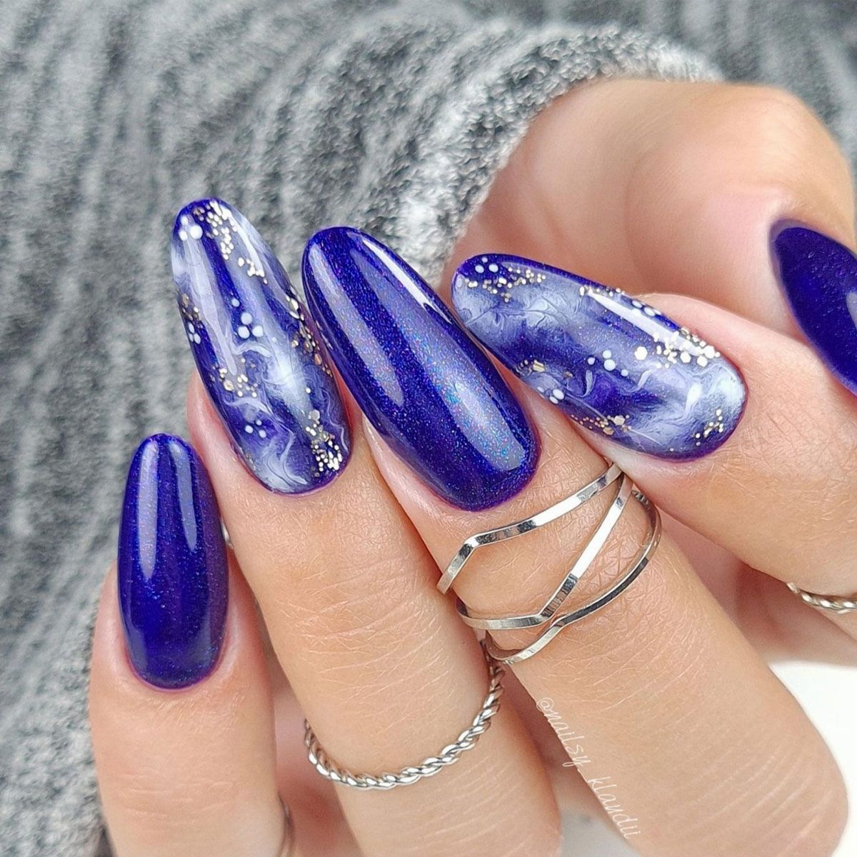 Claresa Vernis Gel UV LED 5 ml Bleu Marine Galaxie
