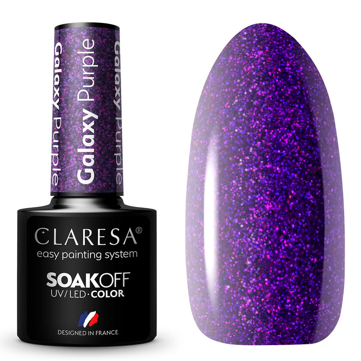 Claresa Vernis Gel UV LED 5 ml Violet Galaxie
