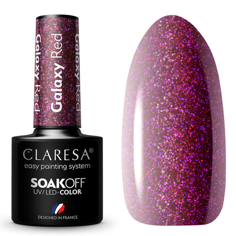 Claresa Vernis Gel UV LED 5 ml Rouge Galaxie