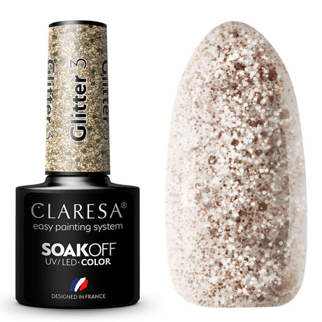 Claresa Vernis Gel UV LED 5 ml Paillettes 3