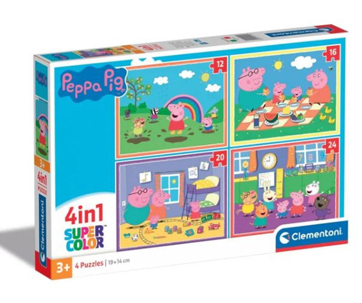 Clementoni - Puzzle Peppa Pig 4 en 1