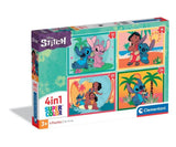 Clementoni puzzle super couleur 4 en 1 point