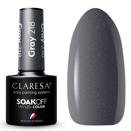 Claresa Vernis gel UV LED 5 ml Gris 218 Forêt tranquille
