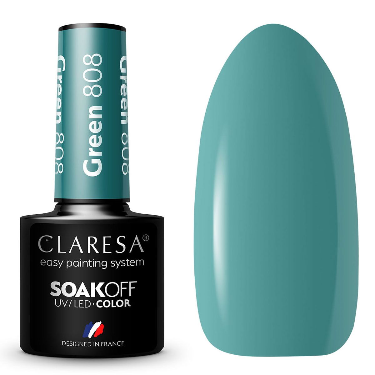 Claresa Vernis Gel UV LED 5 ml Vert 808 Rainbow Explosion