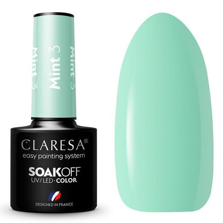 Claresa Vernis Gel UV LED 5 ml Menthe 3