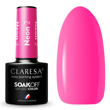 Claresa Vernis Gel UV LED 5 ml Néon 2