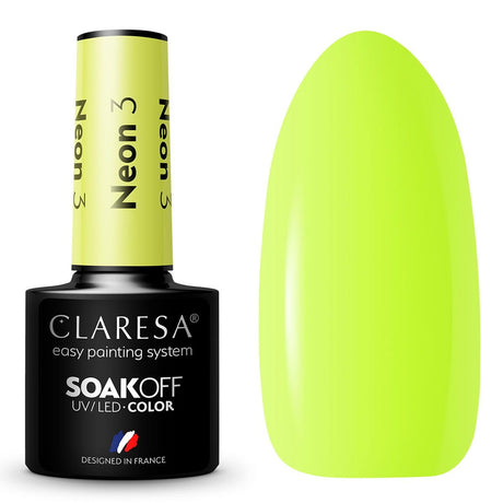 Claresa Vernis Gel UV LED 5 ml Néon 3