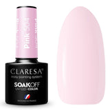 Claresa vernis gel uv led 5ml rose 504 voyage ballon