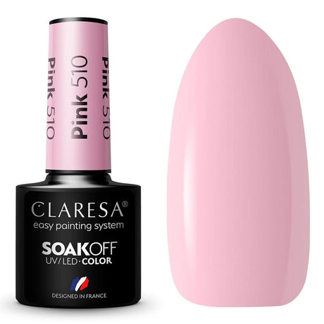 Claresa vernis gel uv led 5ml rose 510 fête foraine