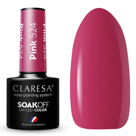Claresa Vernis Gel UV LED 5 ml Rose 524 Look Classique