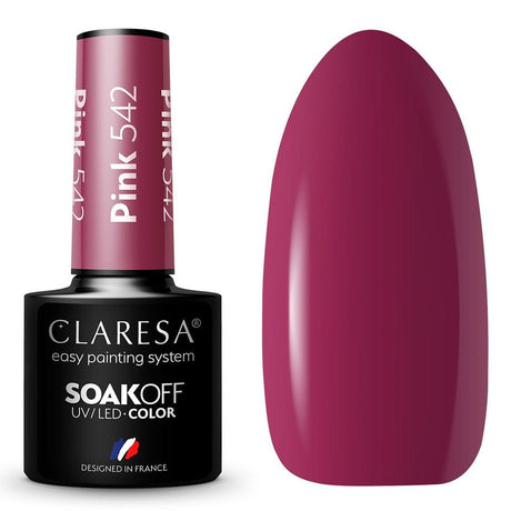 Claresa Vernis Gel UV LED 5 ml Rose 542 Look Classique