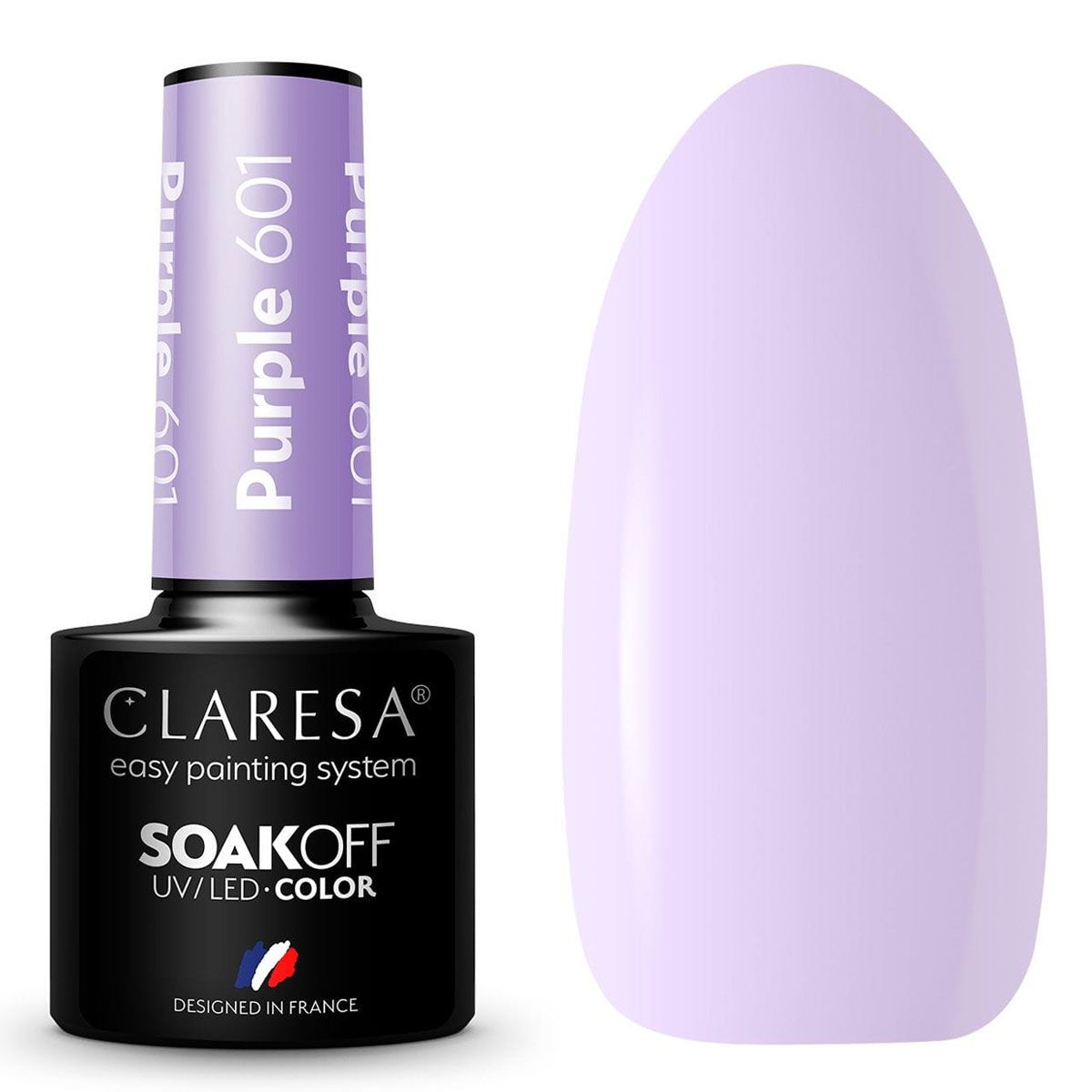 Claresa vernis gel uv led 5ml violet 601 voyage en ballon