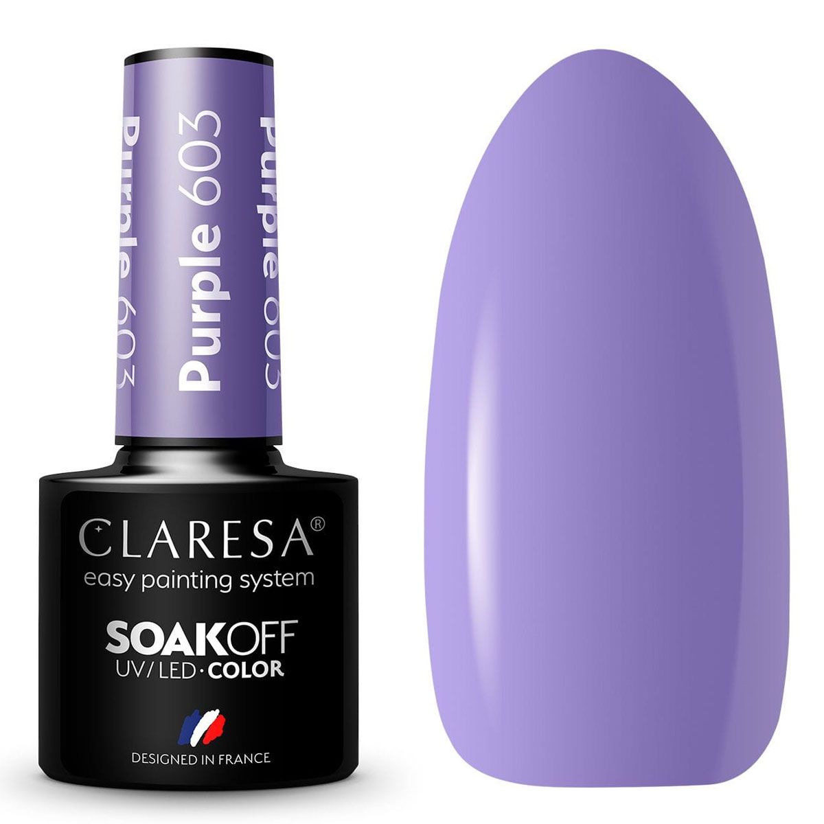 Claresa vernis gel uv led 5ml violet 603 fête foraine