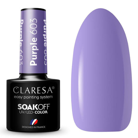 Claresa vernis gel uv led 5ml violet 603 fête foraine