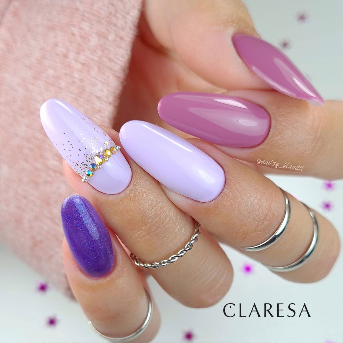 Claresa Vernis Gel UV LED 5 ml Violet 613 Savanna Vibes