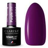 Claresa vernis gel uv led 5ml violet 619 baies pleines
