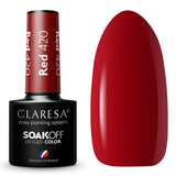 Claresa vernis gel uv led 5ml rouge 420 baies pleines