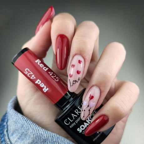 Claresa Vernis Gel UV LED 5 ml Rouge 425 Rainbow Explosion