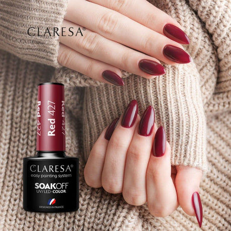 Claresa Vernis Gel UV LED 5 ml Rouge 427 Fête Foraine