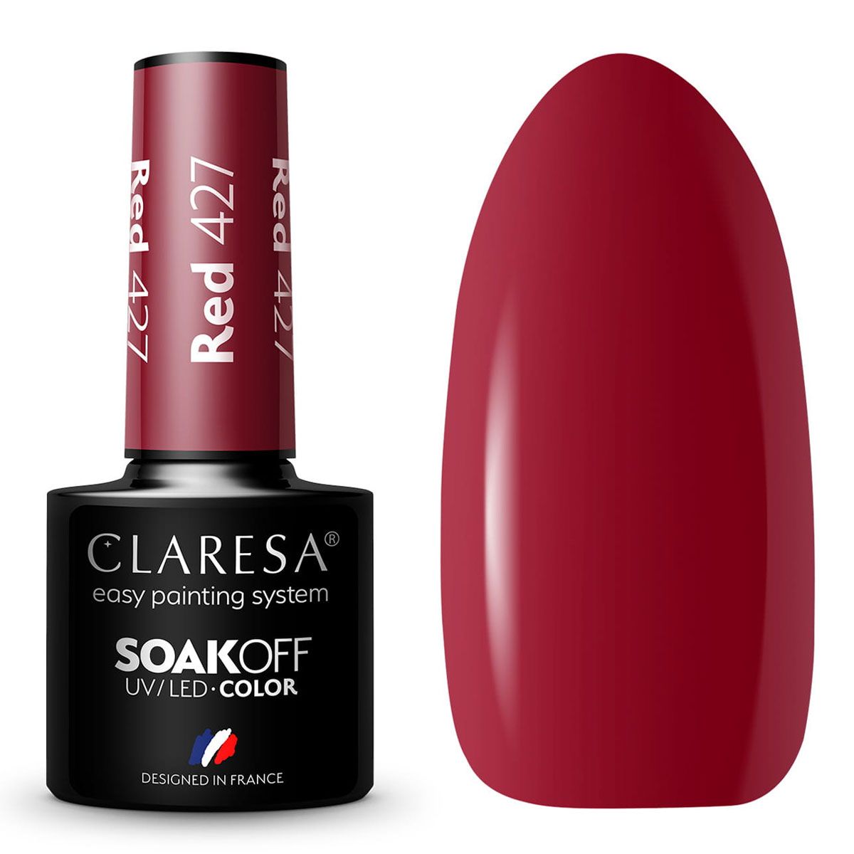 Claresa Vernis Gel UV LED 5 ml Rouge 427 Fête Foraine
