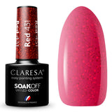 Claresa vernis gel uv led 5ml rouge 431 sentiments chaleureux
