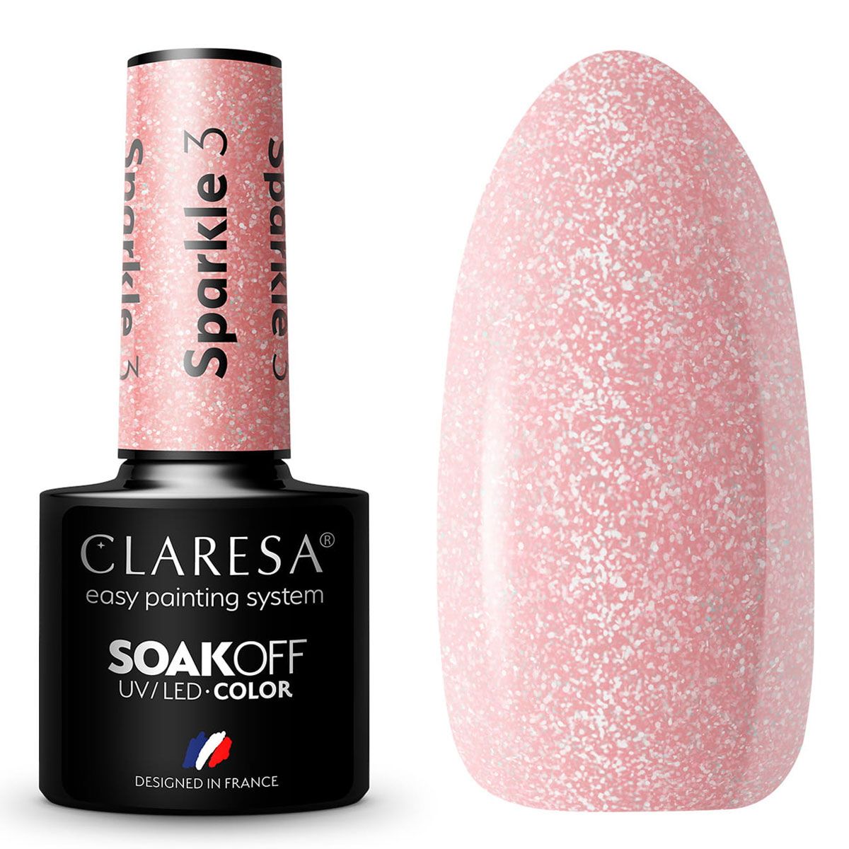Claresa Vernis Gel UV LED 5 ml Sparkle 3