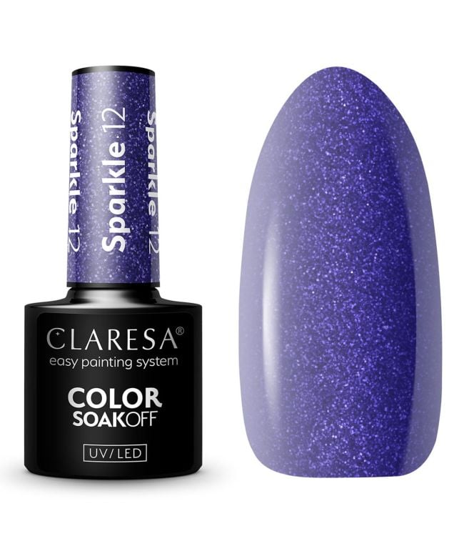 Claresa Vernis Gel UV LED 5 ml Sparkle 12
