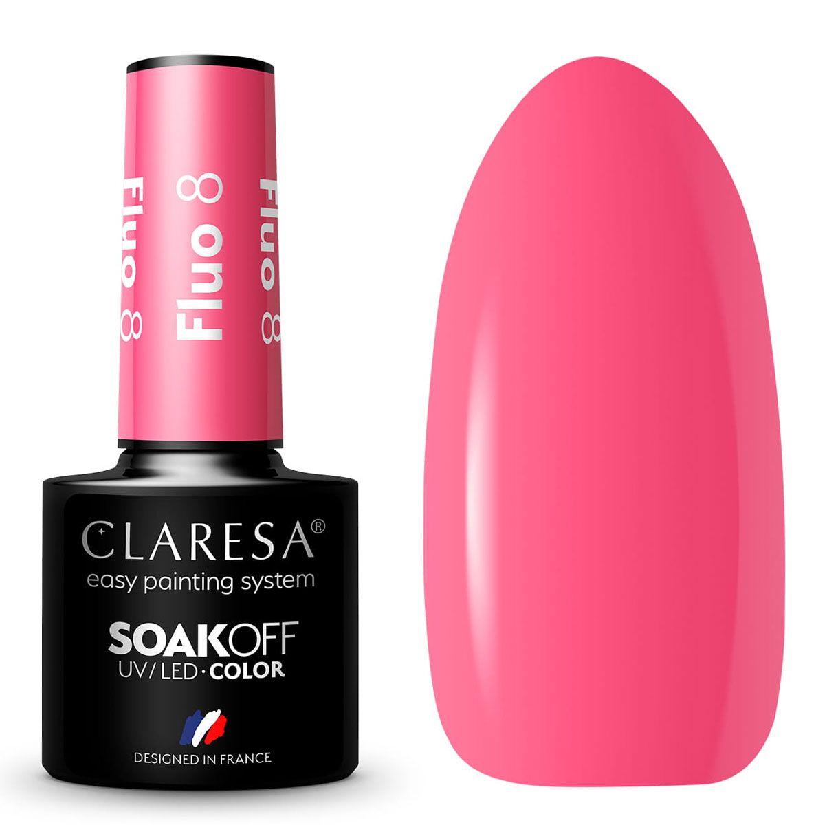 Claresa Vernis Gel UV LED 5 ml Fluo 8