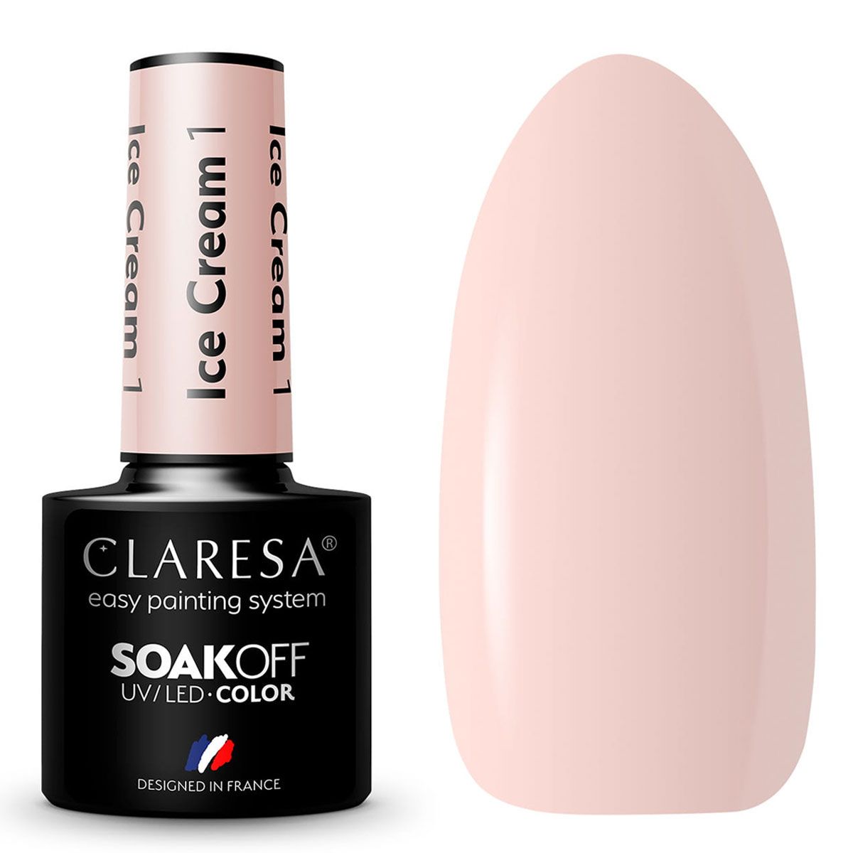 Claresa Vernis Gel UV LED 5 ml Crème Glacée 1