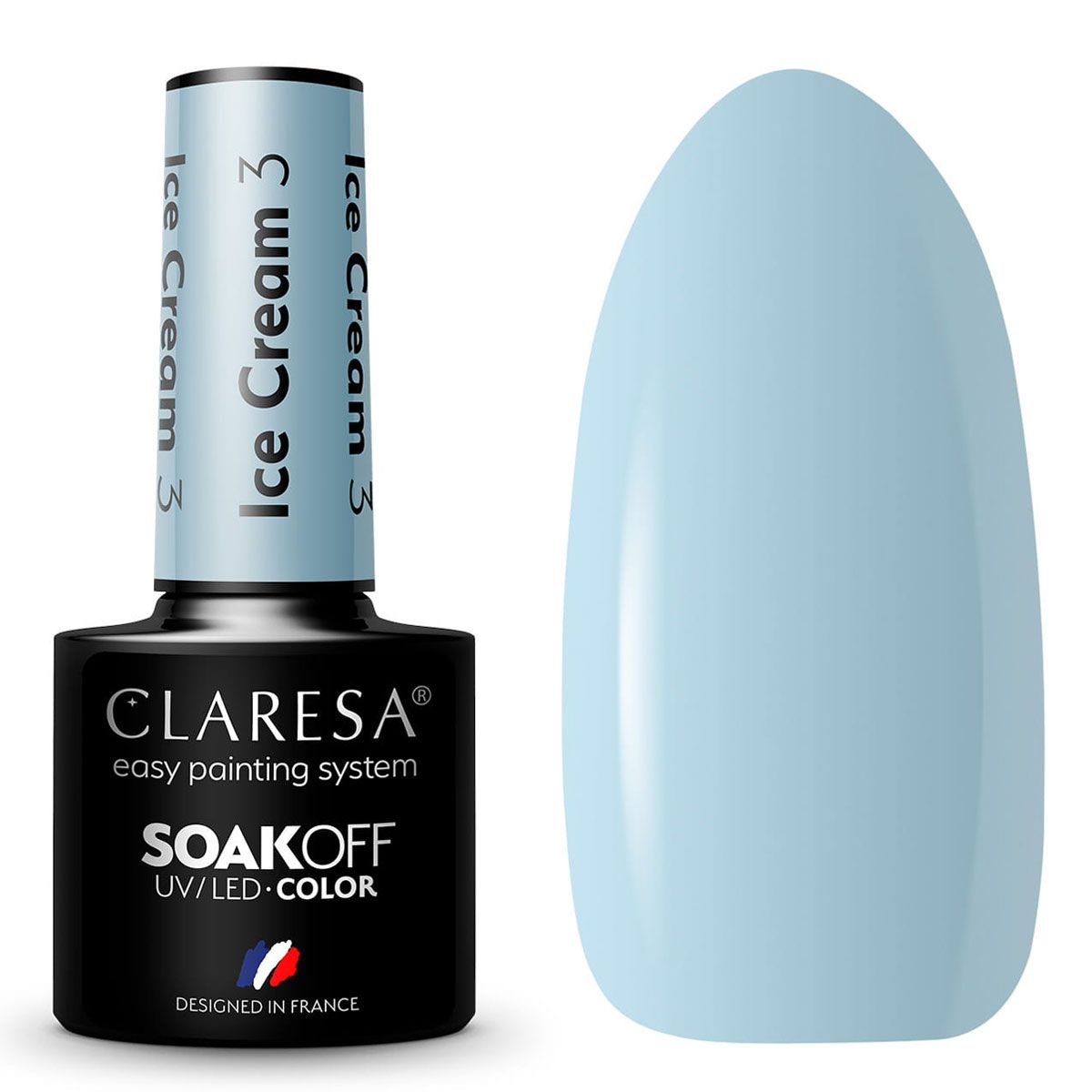 Claresa Vernis Gel UV LED 5 ml Crème Glacée 3