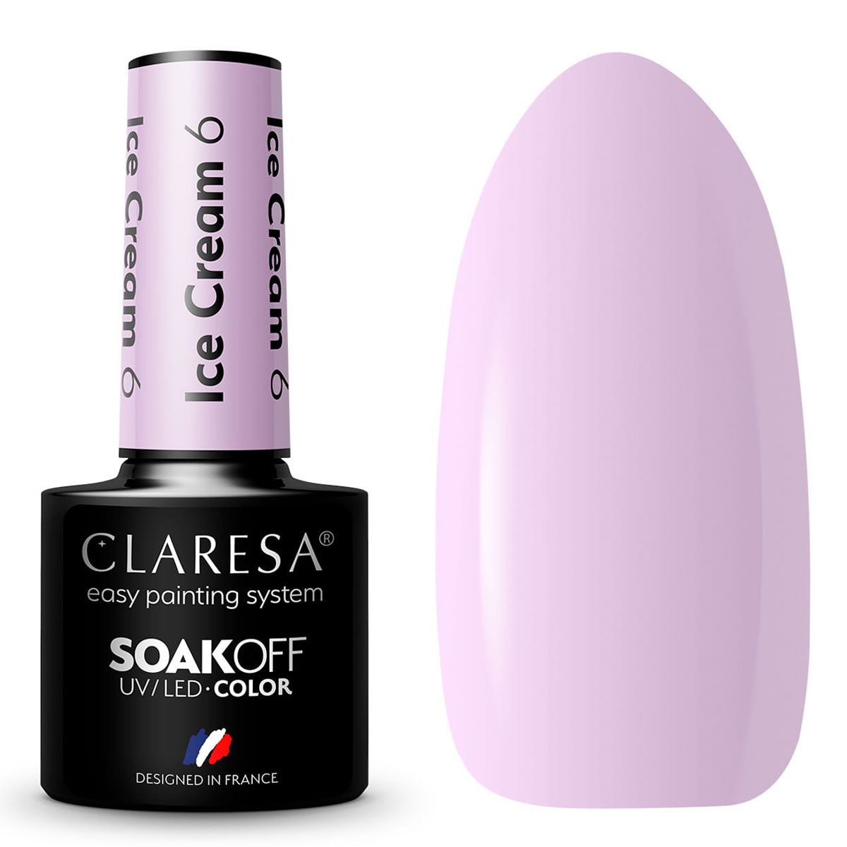 Claresa Vernis Gel UV LED 5 ml Crème Glacée 6