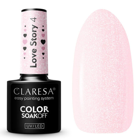 Claresa vernis gel uv led 5ml histoire d'amour 4