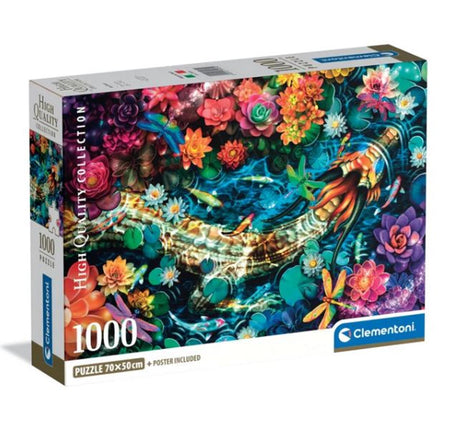 Clementoni puzzle 1000pcs rivière koi