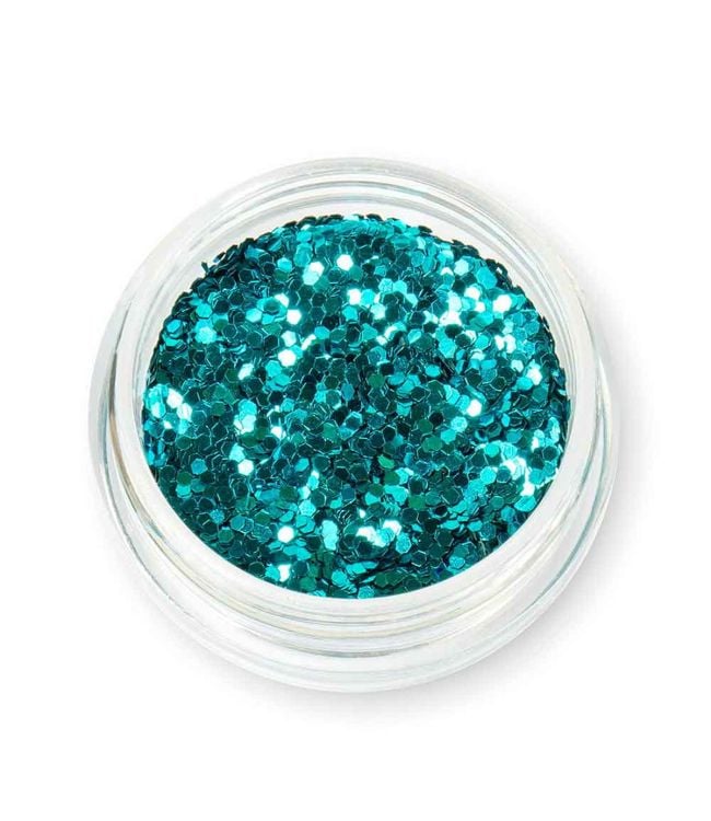 Claresa poudre pailletée disco bleu lagon 1er.