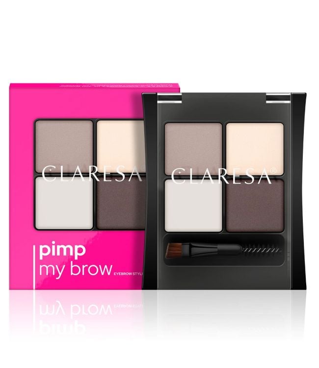 Claresa pimp my brow kit de coiffure pour sourcils 01 brun doux 4gr