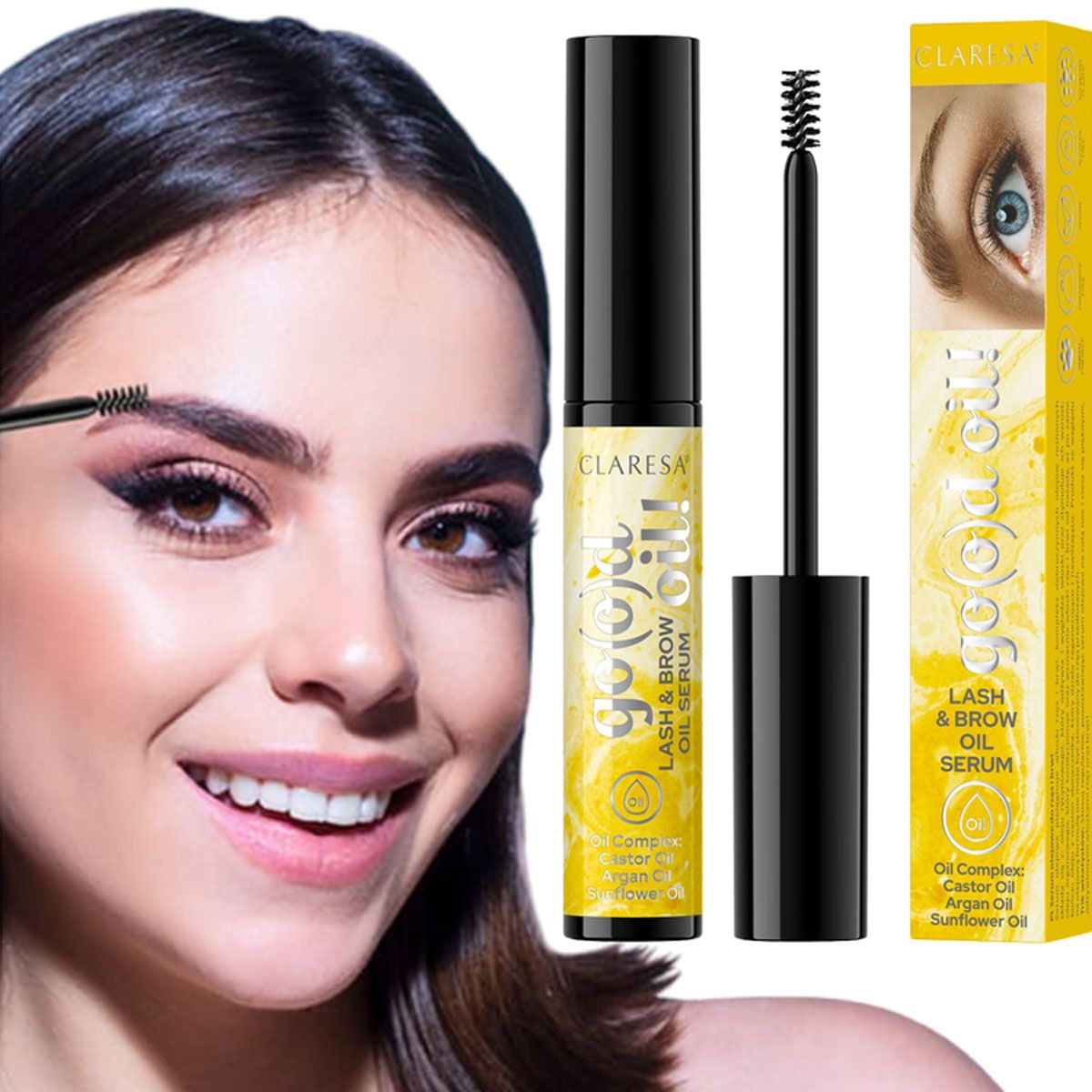 Claresa va(o)d l'huile ! sérum huile pour cils et sourcils 8gr
