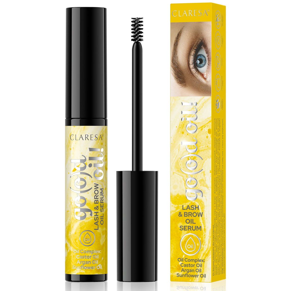 Claresa va(o)d l'huile ! sérum huile pour cils et sourcils 8gr