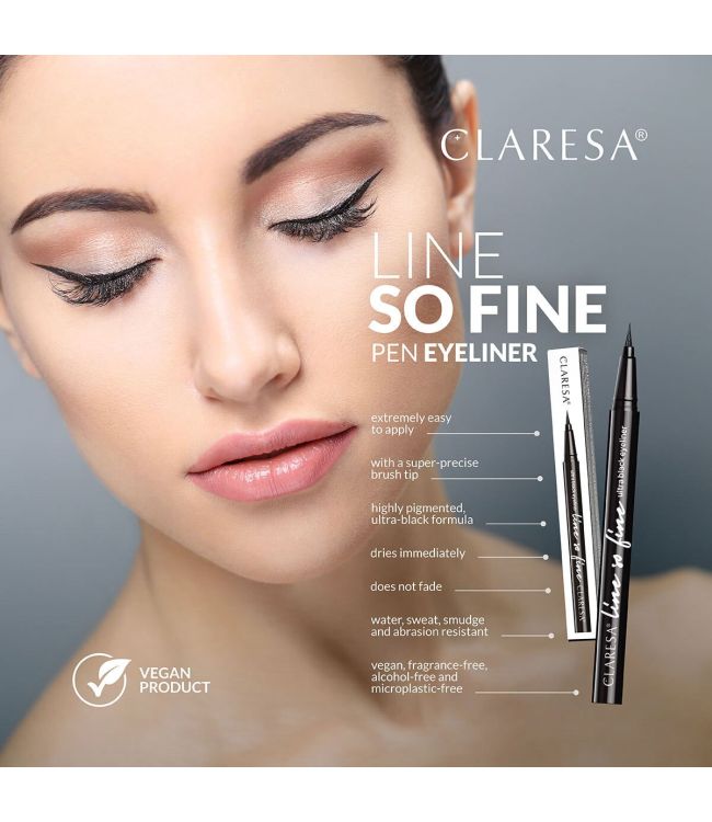 Stylo eye-liner Claresa line so fine noir